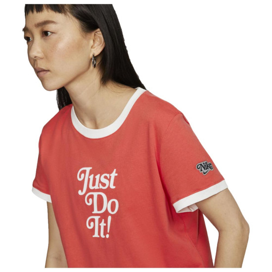 Nike Γυναικεία κοντομάνικη μπλούζα Ringer Retro Fem
